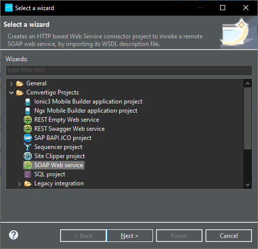 SOAP Web Service New project