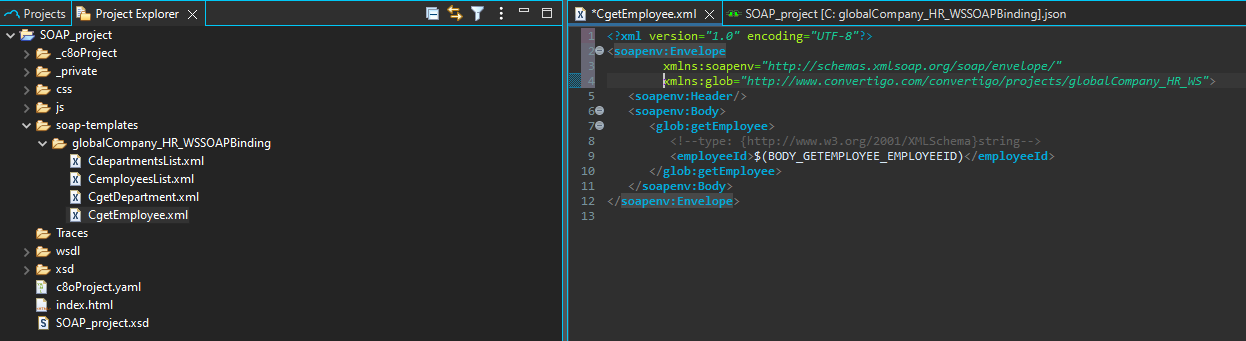 SOAP Web Service SOAP template