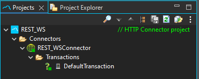 REST project projects view