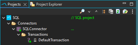 SQL project projects view